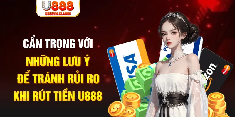 Cẩn trọng với những lưu ý để tránh rủi ro khi rút tiền U888