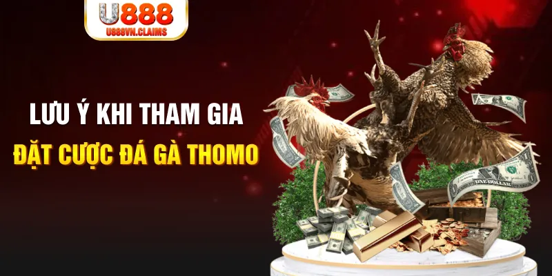 Lưu ý khi tham gia đặt cược đá gà Thomo