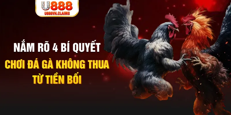 Nắm rõ 4 bí quyết chơi đá gà không thua từ tiền bối